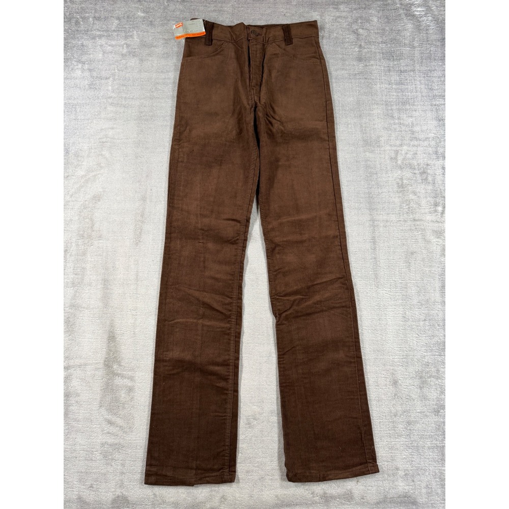 Vintage Levis Pants Women 26x32 Brown 719 Corduroy Straight Leg White Tab NWT